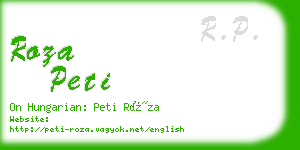 roza peti business card